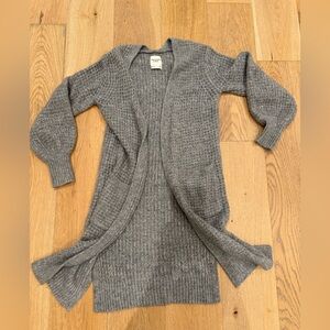 Abercrombie & Fitch Long Gray Cardigan